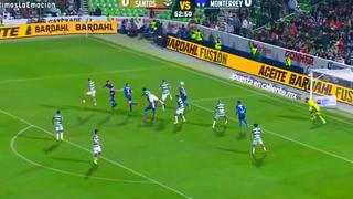 Con complicidad del arquero: Nicolás Sánchez anotó el 1-0 de Monterrey contra Santos Laguna [VIDEO]