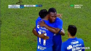 Goleada en Ecuador: Brayan Angulo anotó un golazo para Emelec sobre Sporting Cristal [VIDEO]