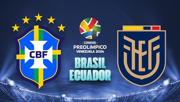 Ecuador y Brasil se miden por la fecha 4 del Preolímpico Sub-23. (Diseño: Depor)