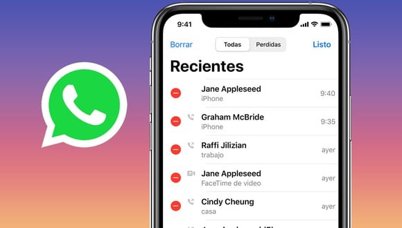 Con este truco podrás borrar todas las llamadas de WhatsApp desde iPhone. (Foto: composición Mag / Apple)