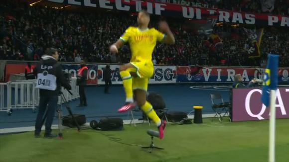 Gol Blass para el 2-1 de PSG vs. Nantes (Video: Captura)