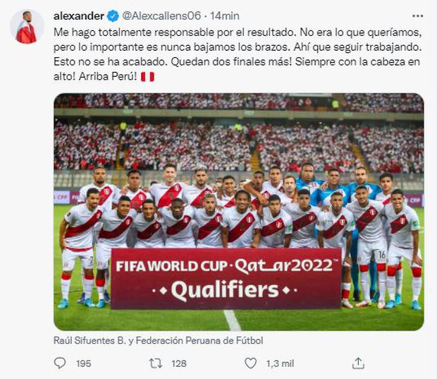 Alexander Callens se refirió al empate de Perú ante Ecuador. (Foto: Tw Alexcallens06)