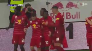 Triunfo de último minuto: el gol de Aaronson para el 2-1 de los ‘Toros’ en Barcelona vs. Salzburgo [VIDEO]