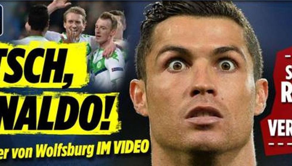 Bild: “¡Chínchate, Ronaldo! El milagro de Wolfsburgo en vídeo” y “Así se burlan del Real madrid en las redes sociales”