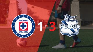 Puebla vence por 3-1 a Cruz Azul con triplete de Fernando Aristeguieta