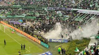 Estadio Atanasio Girardot: violentas protestas de hinchas provocaron suspensión de partido