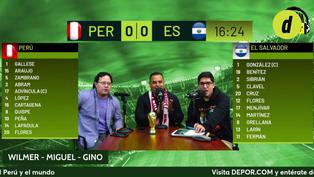 La reacción de Depor al gol de Edison Flores en Perú vs. El Salvador
