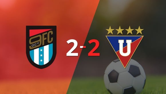 9 de octubre y Liga de Quito igualaron 2 a 2