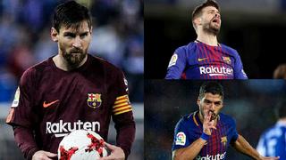 Con Piqué renovado: el Top 15 de jugadores con las cláusulas de rescisión más altas en Barcelona
