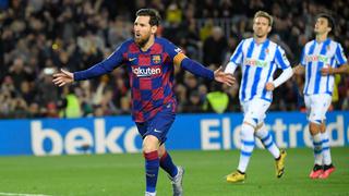 Con gol de Messi: Barcelona venció a Real Sociedad y volvió a tomar la punta de LaLiga Santander