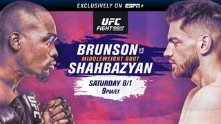 UFC Fight Night Las Vegas 5: Brunson vs. Shahbazyan se enfrentan en el UFC Apex de Las Vegas