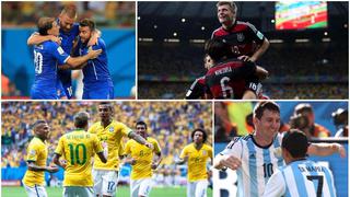 ¿Alemania alcanzará a Brasil? El top 20 del ranking histórico de los Mundiales previo a Rusia 2018
