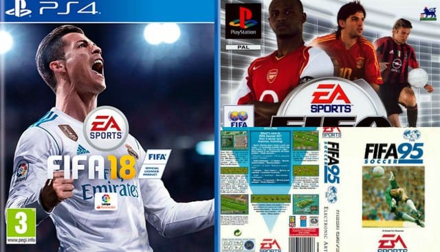 Estas son las portadas del FIFA a lo largo de la historia. (EA Sports)