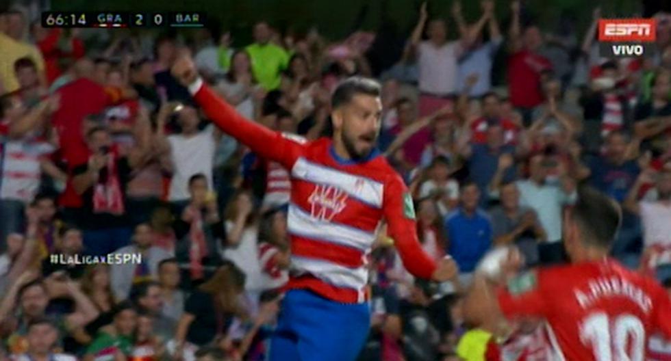 Barcelona vs. Granada EN VIVO: GOL Vadillo penal mano de Arturo Vidal para el 2-0 por Liga ...