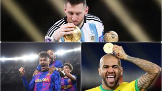 Messi respira en la nuca de Dani Alves: los futbolistas con más títulos en la historia