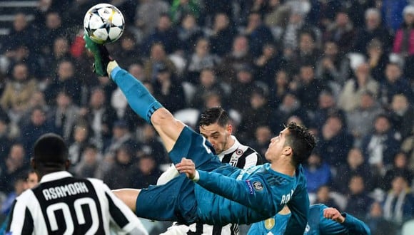 El gol de 'chalaca' de Cristiano Ronaldo a Juventus por la Champions League 2017-18- (Foto: AFP)