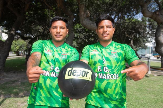 Lima, 24 de Noviembre del 2023.

Fabio y José Rojas, jugadores de FC San Marcos, conocidos como los hermanos Korioto

Fotos: Violeta Ayasta/ @photo.gec