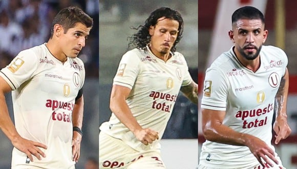 Aldo Corzo, Williams Riveros y Matías Di Benedetto son indispensables en la 'U' de Fabián Bustos. (Foto: Liga 1)