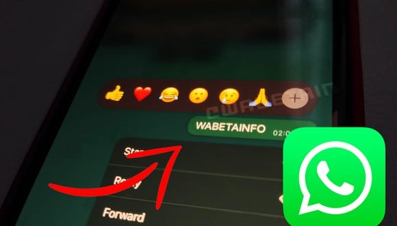 ¿Sabes realmente cómo reaccionar con más emojis en WhatsApp? Te explicamos. (Foto: WABeta Info)