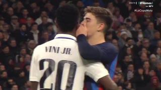 Clásico caliente: captan el grave insulto de Gavi a Vinicius Junior en la Copa del Rey [VIDEO]