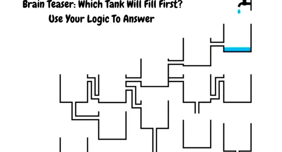Which tank will be filled first?  Use your logical ability and solve the challenge |  Mexico