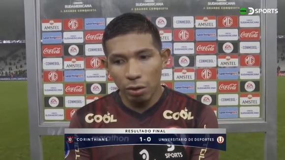 Edison Flores commented on Universitario's defeat in Sao Paulo (Video: @dsports)
