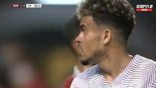 Luis Díaz puso a temblar a De Gea: los dos remates al palo en Liverpool vs. United [VIDEO]