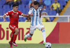 Amarga derrota: Perú cayó 1-0 ante Argentina, por la fecha 4 del Sudamericano Sub-20