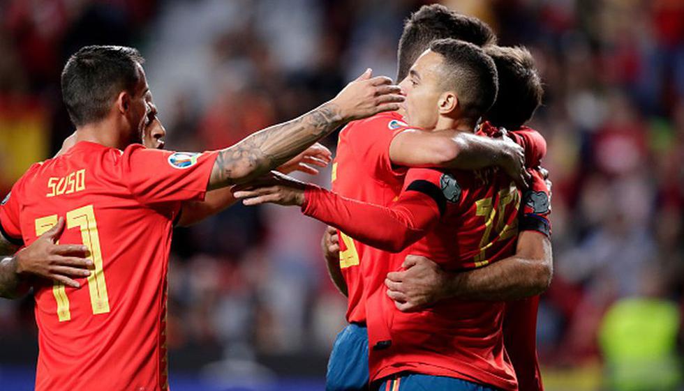 España goleó 4-0 a Islas Feroe y sigue firme hacia la Eurocopa 2020. (Getty Images)
