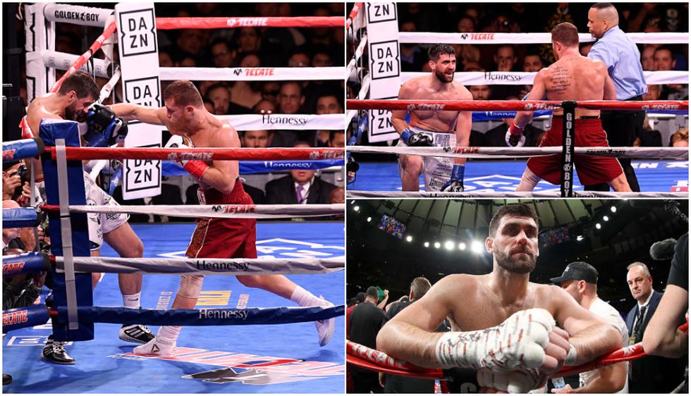Las mejores imágenes de la pelea de Canelo Álvarez vs Rocky Fielding. (Getty Images)