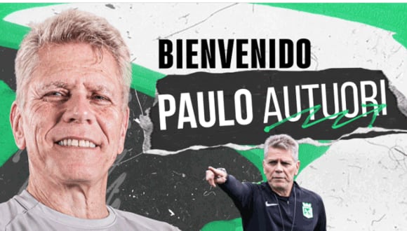 Paulo Autori es nuevo DT del 'Verde'. (Foto: Atlético Nacional)