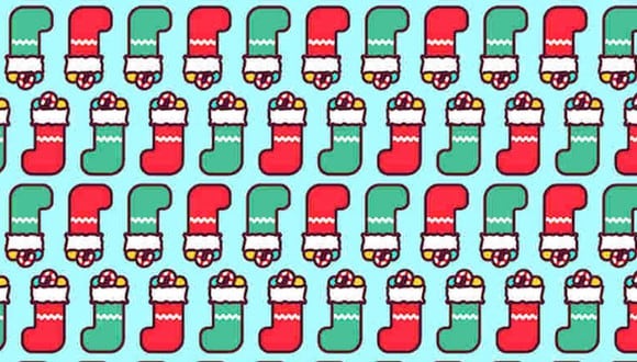 Observa la imagen y ubica las botas navideñas sin bastón de caramelo. (Foto: Noticieros Televisa)