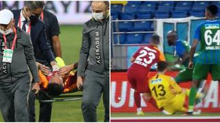 ¡Muslera no fue el único! Florin Andone sufrió escalofriante lesión en la rodilla con el Galatasaray [VIDEO]