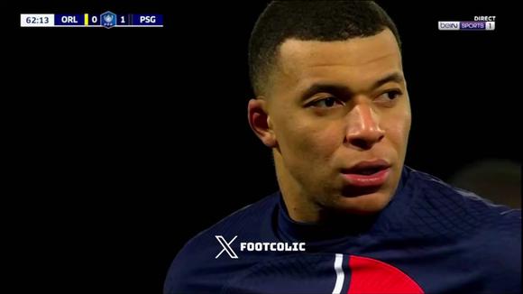 Gol de Mbappé para el 2-0 del PSG vs. Orléans por la Copa de Francia. (Vídeo: X).