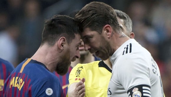 Lionel Messi y Sergio Ramos se han enfrentado en Clásicos desde el 2005. (Foto: AFP)