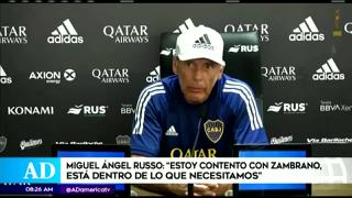 Miguel Ángel Russo expresó su conformidad por la llegada de Zambrano a Boca Juniors