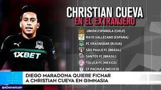 Maradona quiere a Christian Cueva en Gimnasia