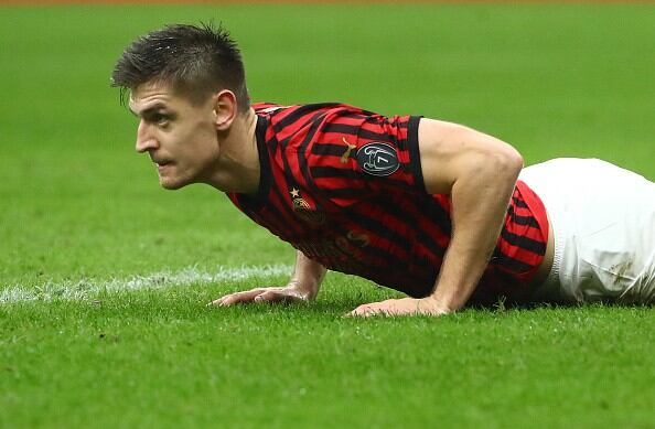 Piatek llegó en la temporada pasada al Milan, jugando 33 partidos y anotando 15 goles hasta el momento. (Getty)