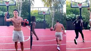 Un poco de relajo: James Rodríguez juega al básquetbol mientras define su futuro [VIDEO]