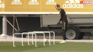 El fútbol, en segundo plano: Bale es captado ‘jugando’ golf en el entrenamiento del Real Madrid [VIDEO]