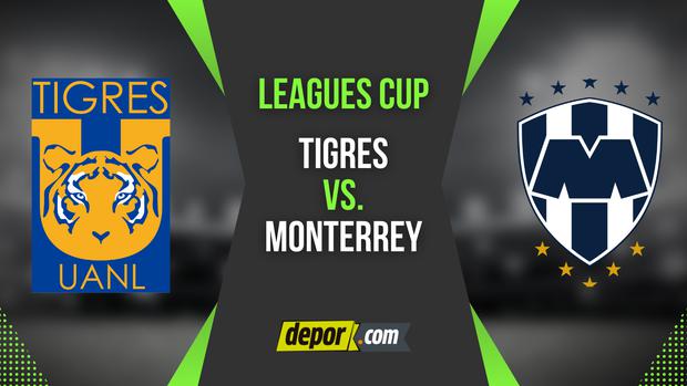 Tigres vs. Monterrey se enfrentan por los octavos de final de Leagues Cup. (Diseño: Depor)