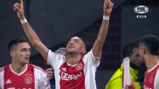 ¡Justicia divina! Ziyech marca el empate del Ajax ante el Real Madrid en Ámsterdam [VIDEO]
