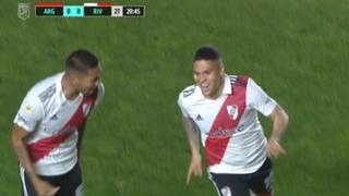 River sentencia el partido: goles de Quintero, Beltrán y Palavecino para el 3-0 sobre Argentinos Juniors