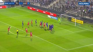 Estuvo cerca: el palo que salvó a Alianza Lima del empate ante Mannucci [VIDEO]