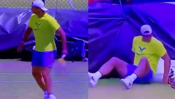 Rafael Nadal expresó su lamento por quedar fuera de Wimbledon debido a una lesión. Foto: ASTV/redes sociales.