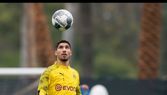 Achraf Hakimi juega cedido en el Dortmund desde el 2018. (Getty Images)