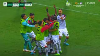 Se rompió la paridad: gol de Quiñones para el 1-0 del Atlas vs. Chivas [VIDEO]