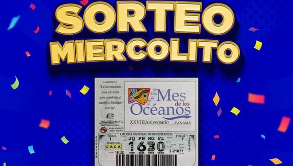 Sorteo Intermedio del 14 de septiembre: números ganadores (Foto: Twitter/Lotería Nacional Panamá).