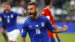 Italia: De Rossi anotó gol del empate ante España tras polémico penal