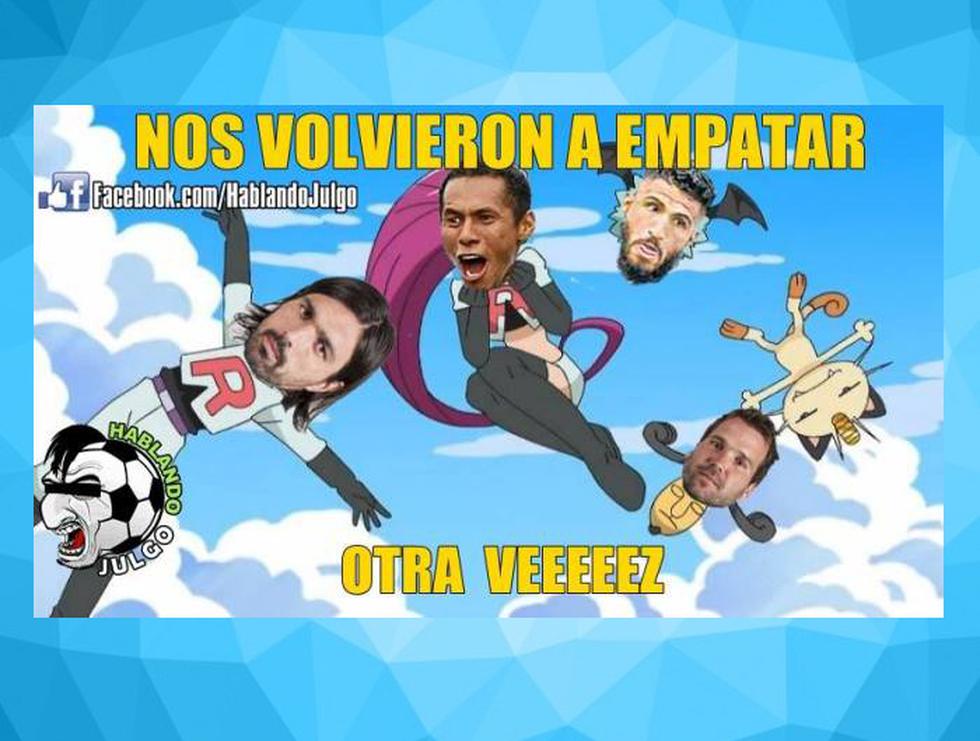 Sporting Cristal: los memes no perdonaron a los celestes tras el empate ante Unión Comercio. (Facebook)